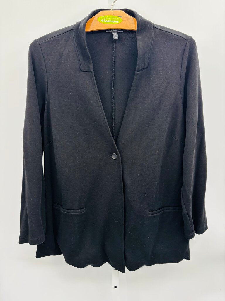 Eileen Fisher Jacket Plus Black 2X