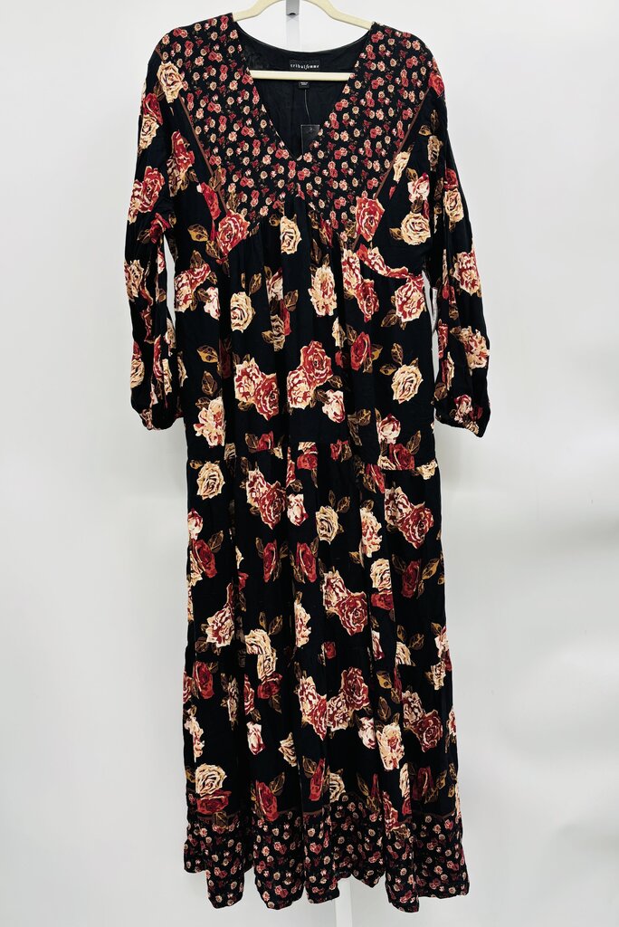Tribal Maxi Dress Red XS