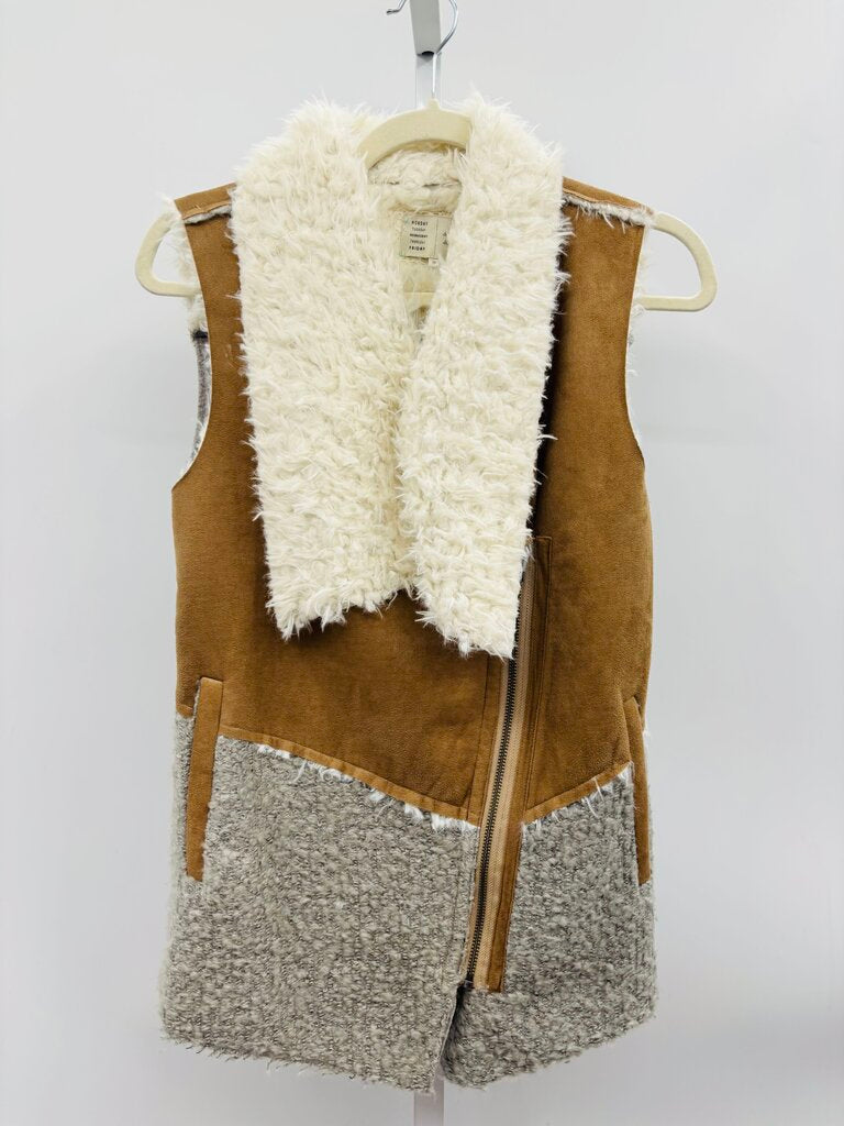 Saturday Sunday Vest Brown XS