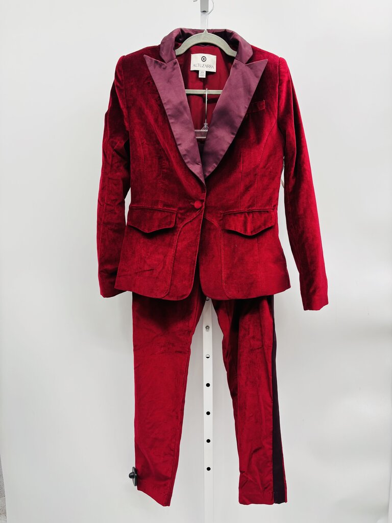 Altuzarra: Target Pants Suit Burgundy M