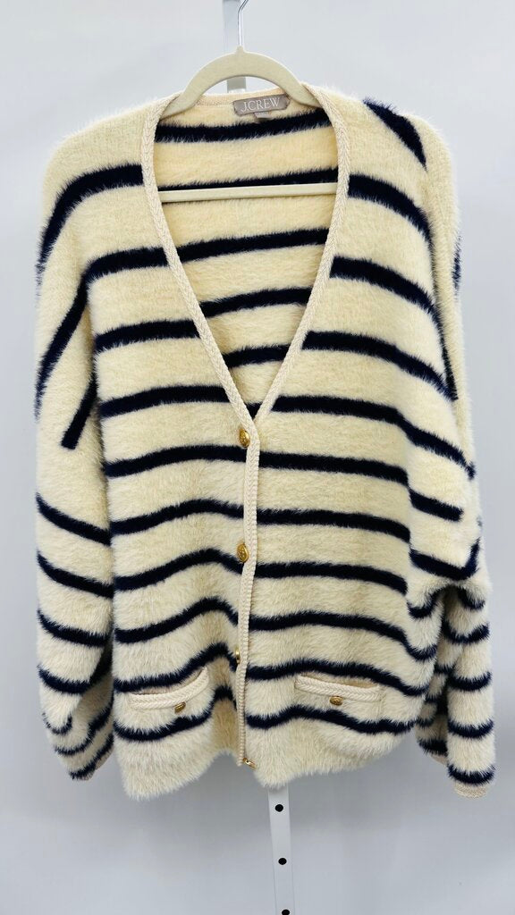 J. Crew Cardigan Plus White XXL