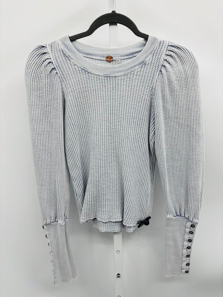 Free People Top Blue S