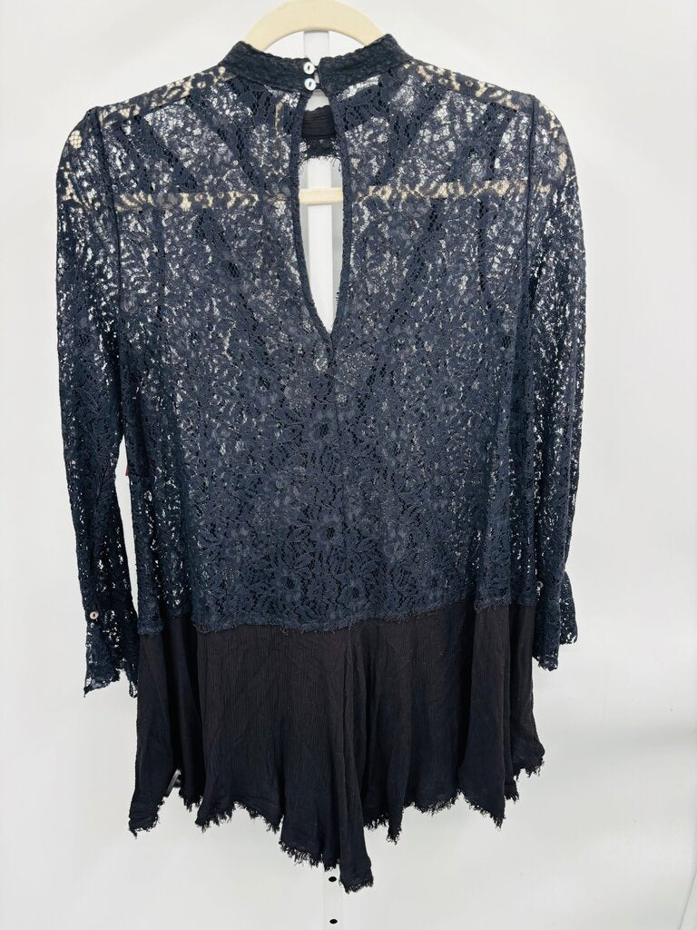 Free People Top Black S