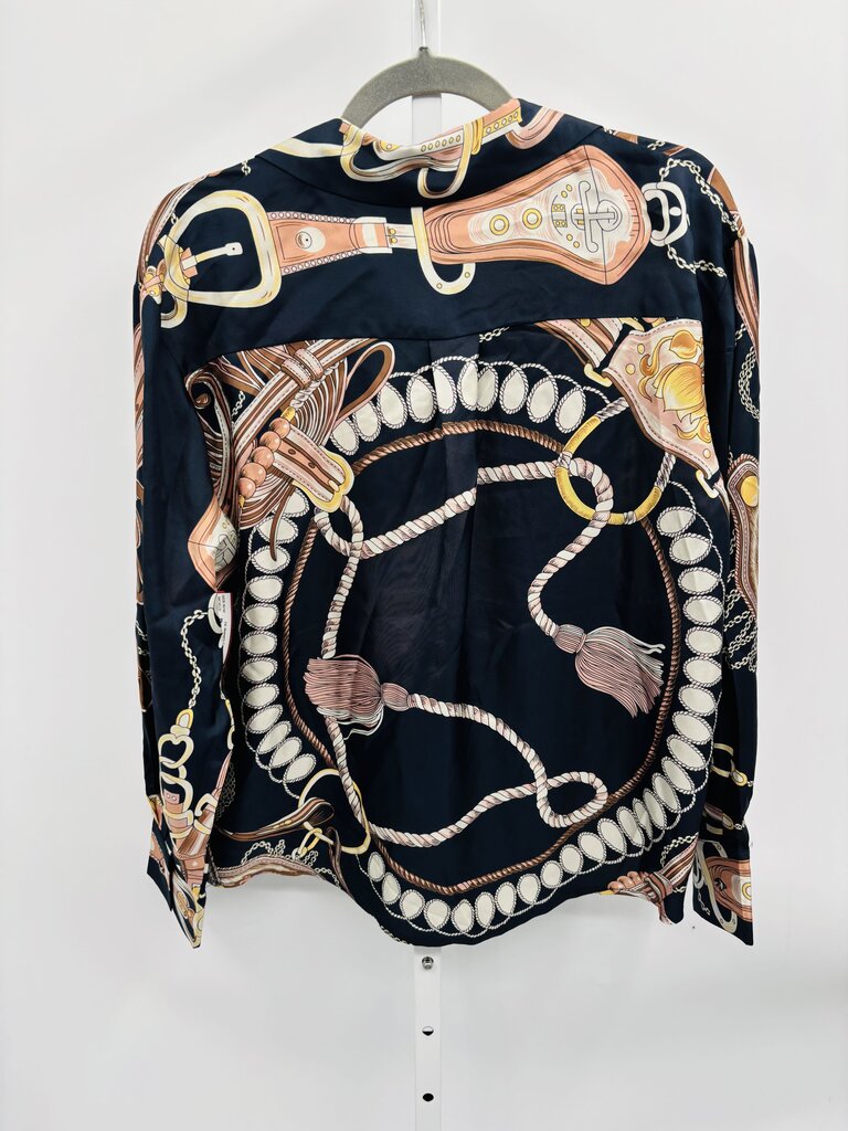 Flora Bea Blouse Navy S