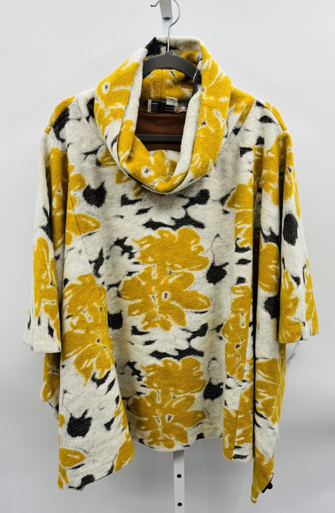 Saturday Sunday Poncho Yellow OS