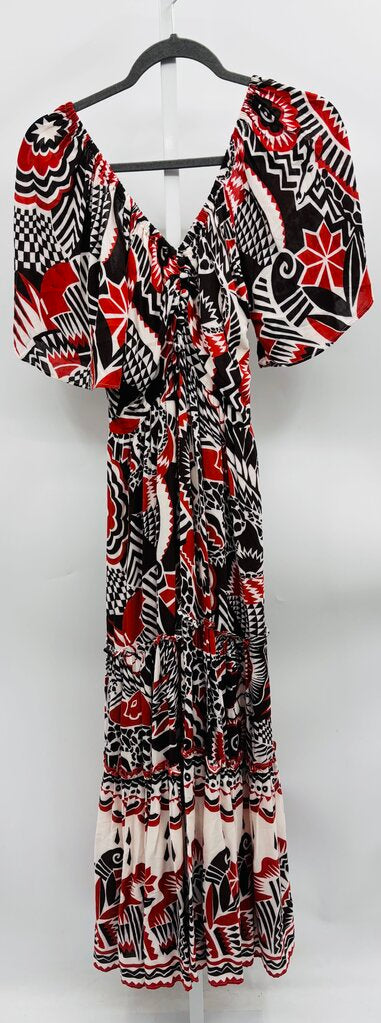 Anthropologie Maxi Dress Red M