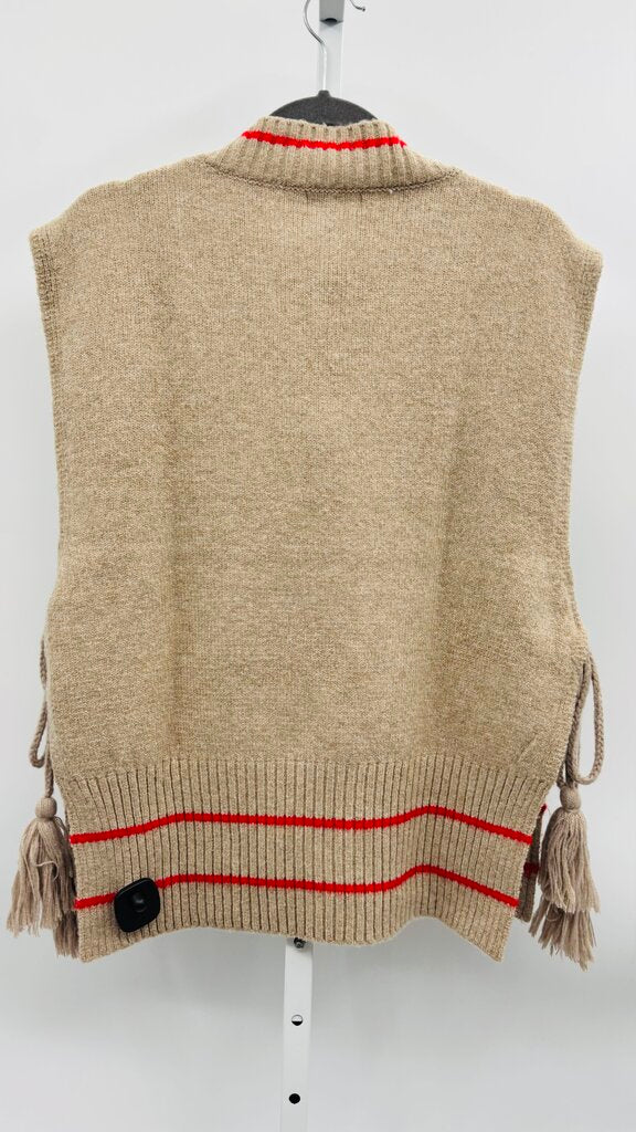 Free People Sweater Vest Tan M