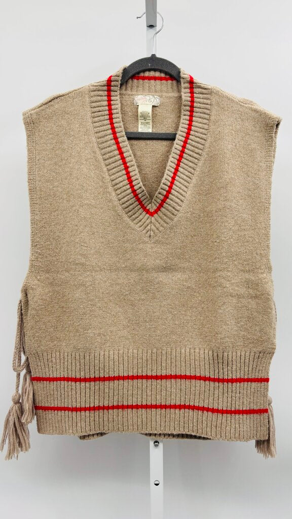 Free People Sweater Vest Tan M