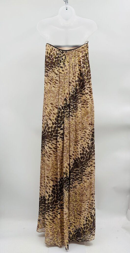 Tibi Maxi Dress Beige 4