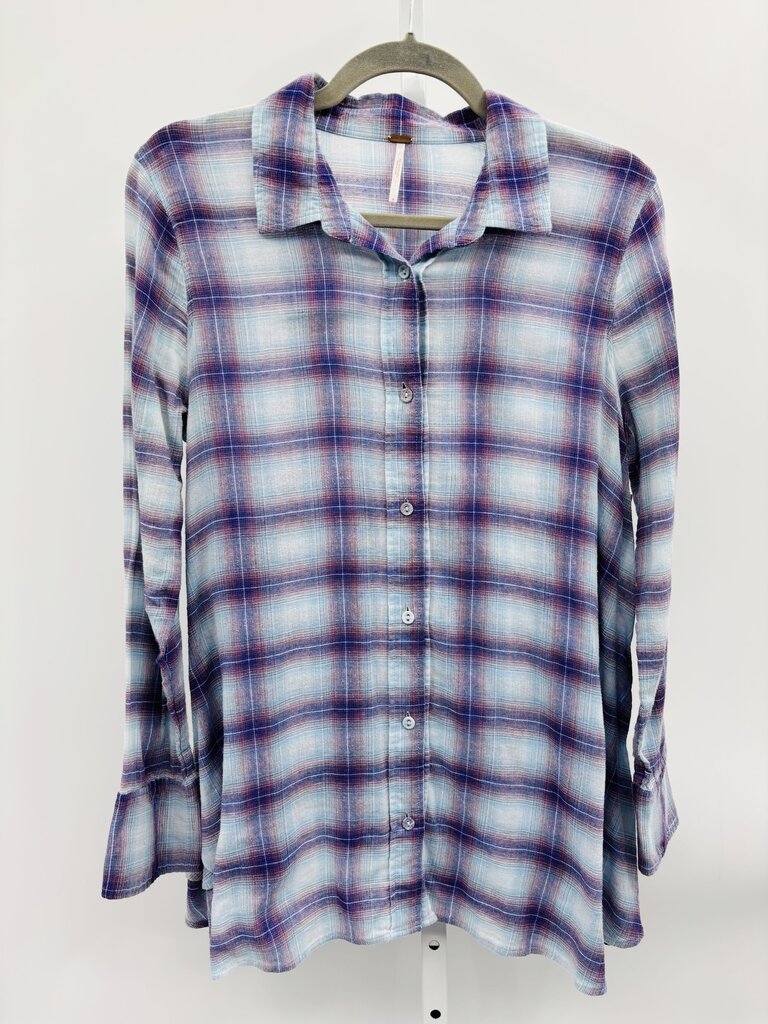 Free People Shirt Blue 4