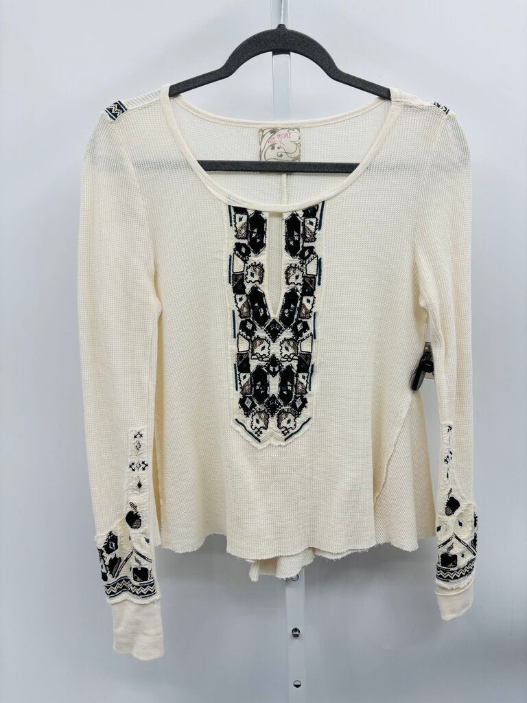 Free People Top Beige S