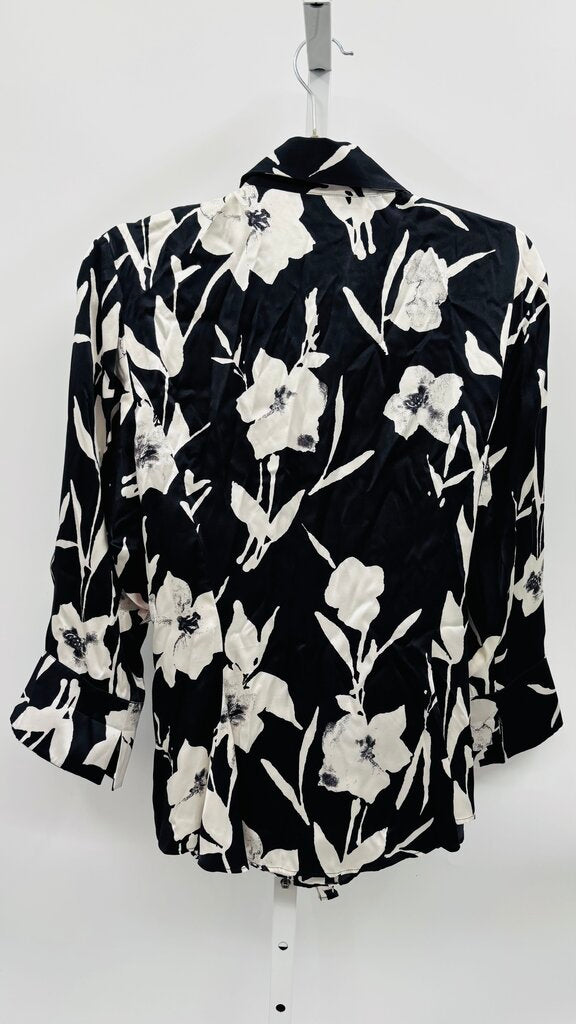 LaFayette 148 Blouse Navy 12
