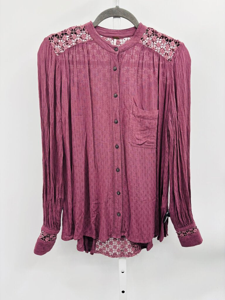 Free People Blouse Purple XS