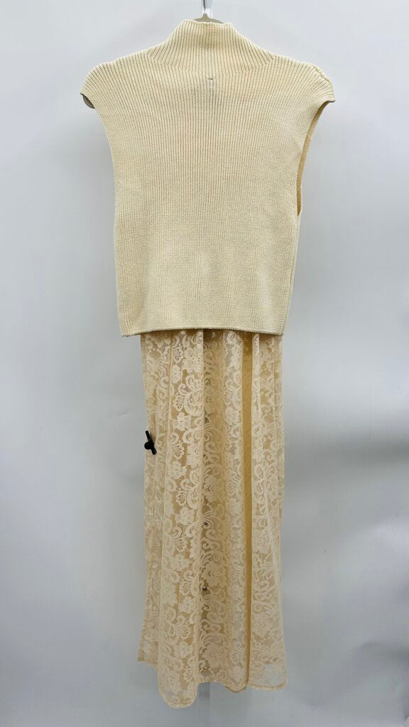 Anthropologie Dress Beige M