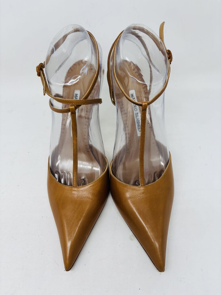 Manolo Blahnik Heels Tan 8