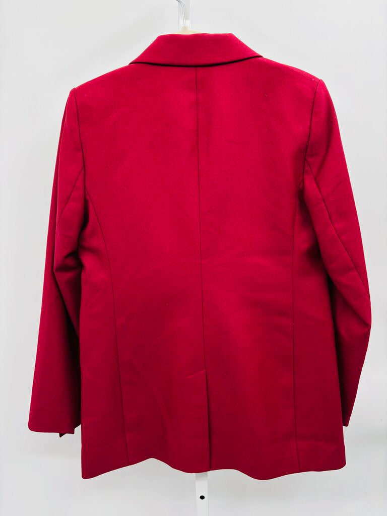 Banana Republic Blazer Burgundy 8