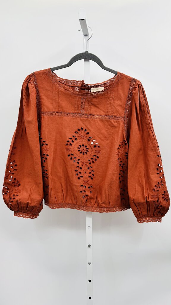 Sezane Blouse Brown 14