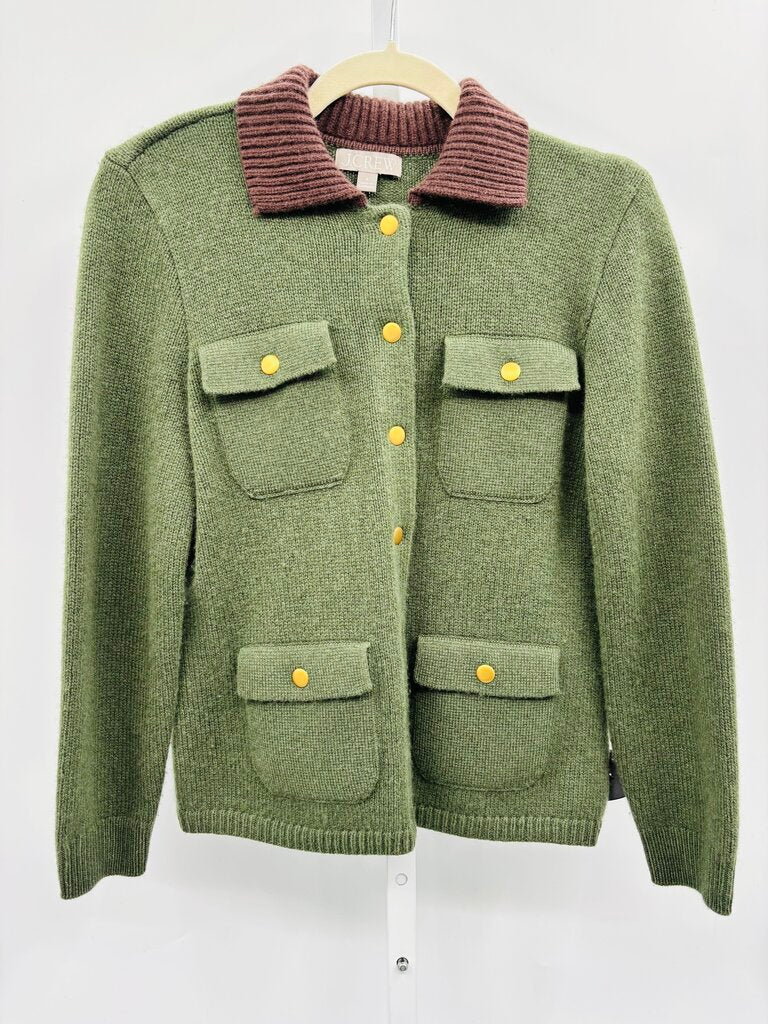 J.Crew Cardigan Green S