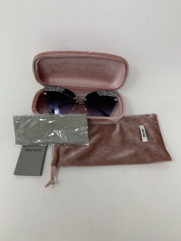 Miu Miu LUXURY ACCESSORIES Black/Crystal