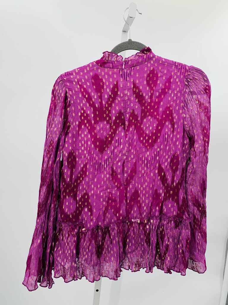 Oliphant Top Lilac/Gold Ikat XS