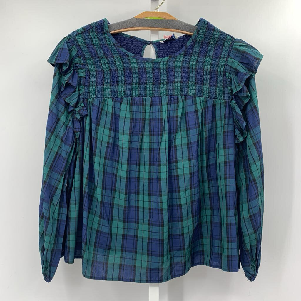 Vineyard Vines Blouse Plus Navy/Green XXL