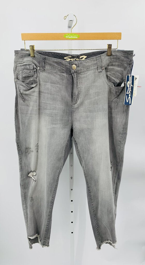 Seven 7 Jeans Plus Skinny Grey 24W