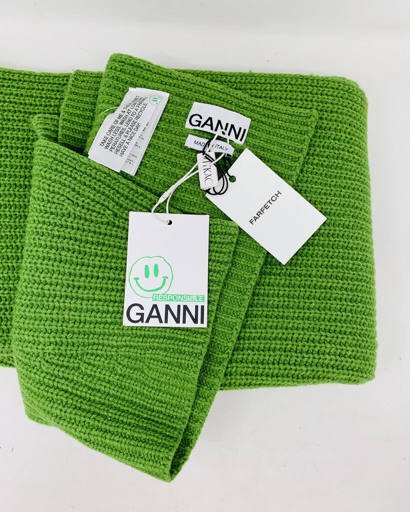 Ganni Scarf Green