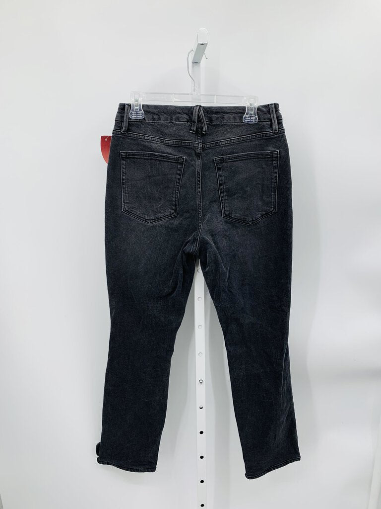 Good American Jeans Straight Grey 10