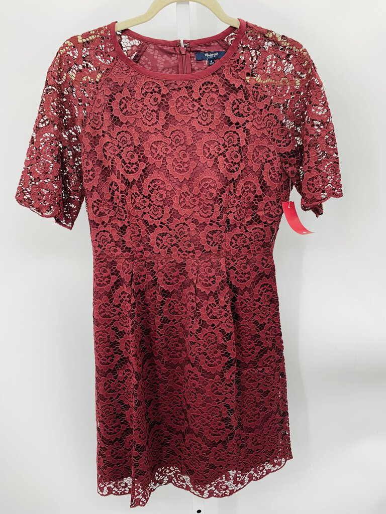 Madewell Dress Burgundy 6