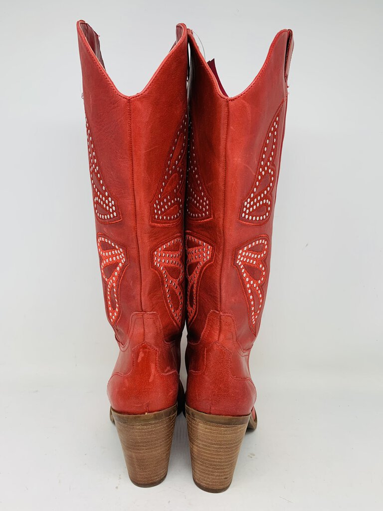 Jessica Simpson Cowboy Boots Red 7.5