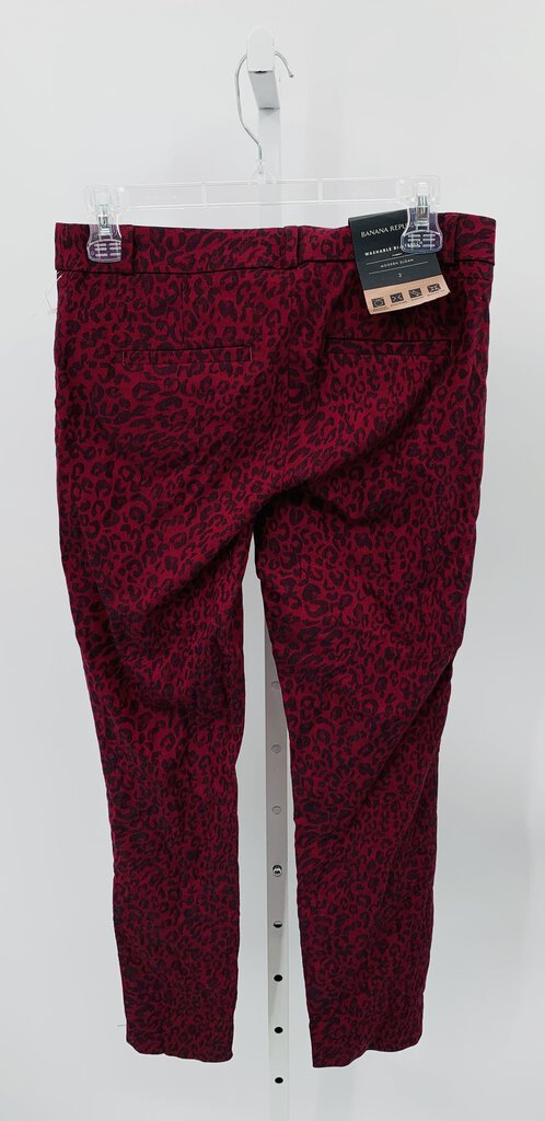 Banana Republic Pants Straight Burgundy 2