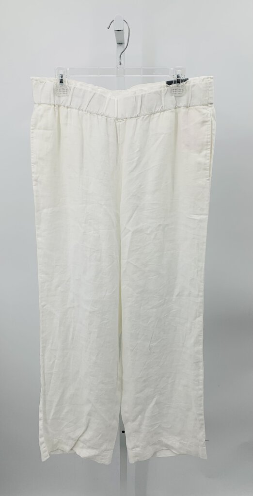 Talbots Pants Wide Leg White L