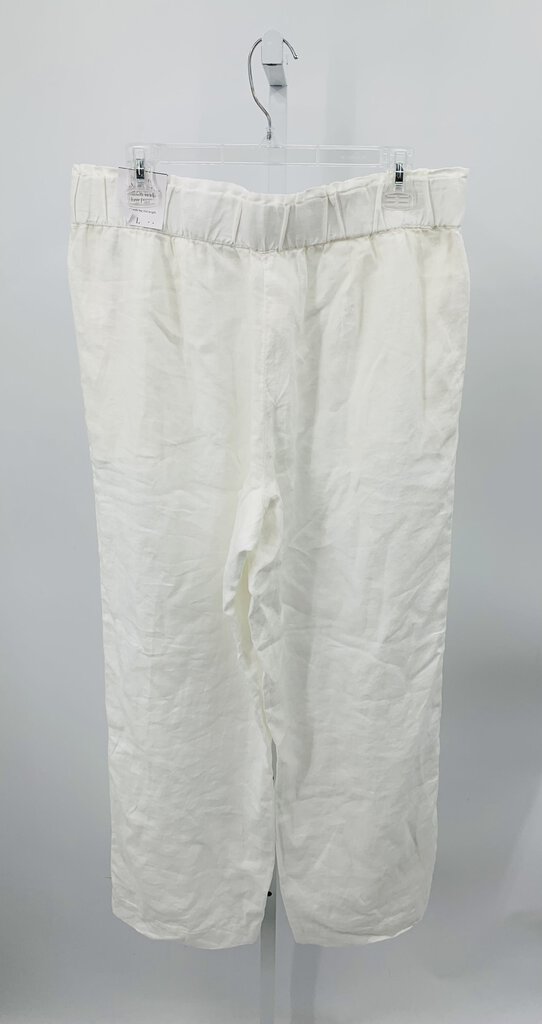 Talbots Pants Wide Leg White L