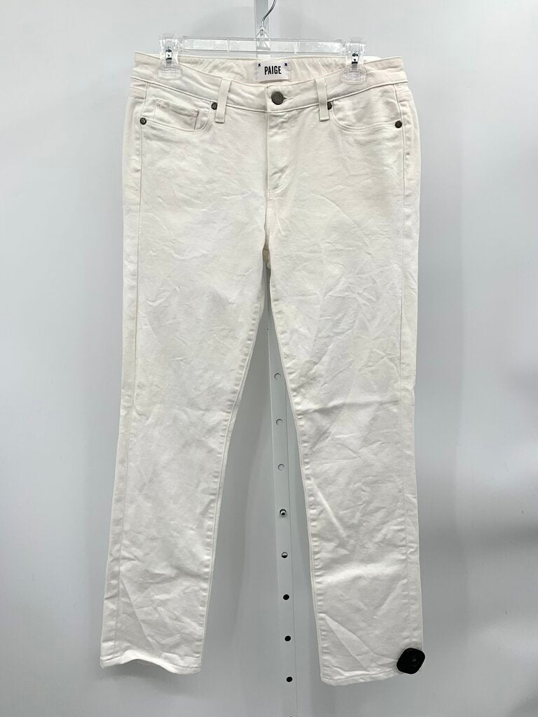Paige Jeans Straight White 12