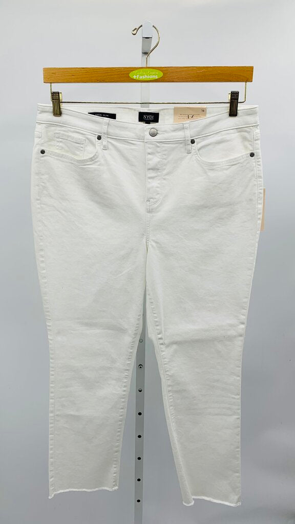 NYDJ Jeans Skinny White 16