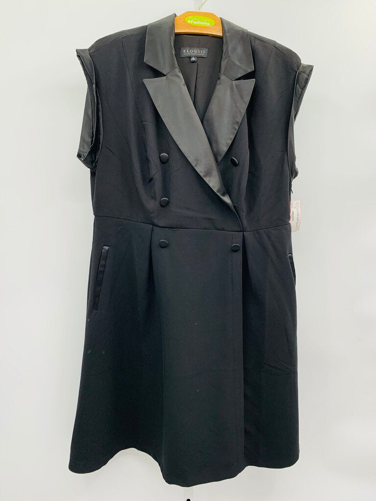Eloquii Dress Plus Black 18
