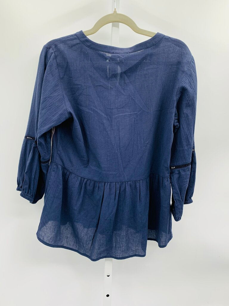 Calme Blouse Navy S