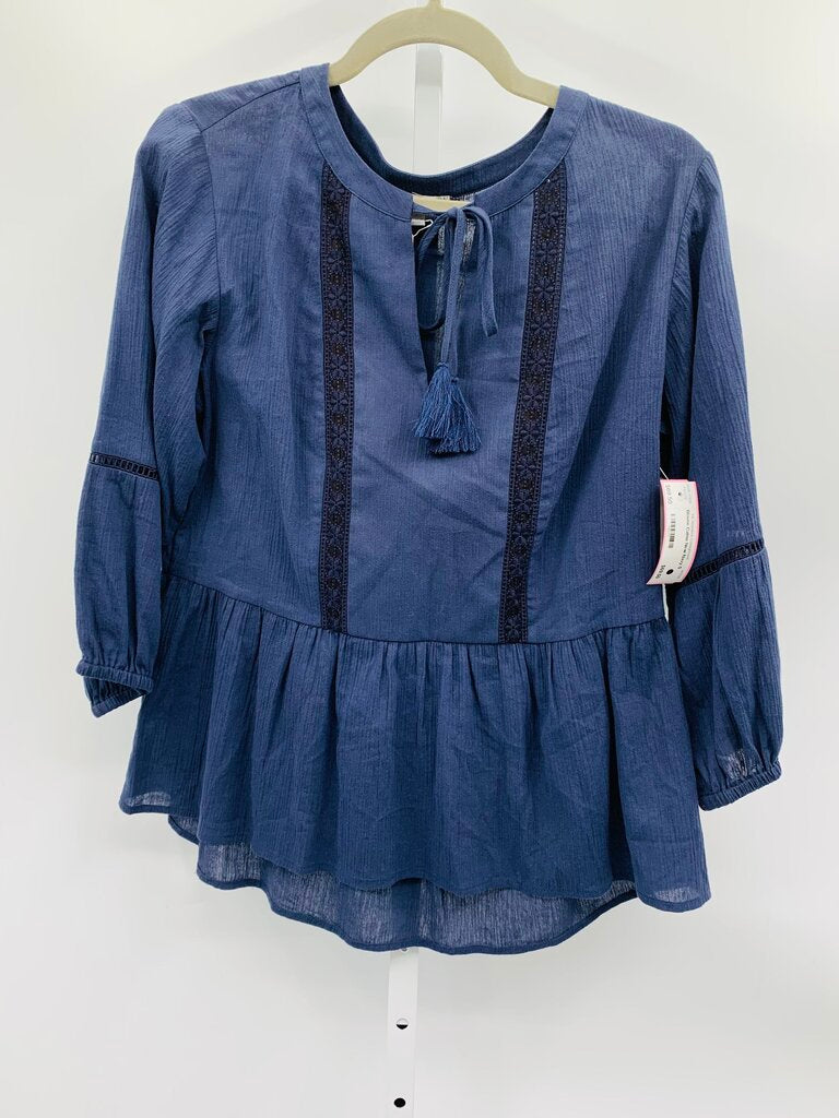 Calme Blouse Navy S