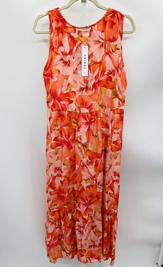 Tribal Maxi Dress Orange M
