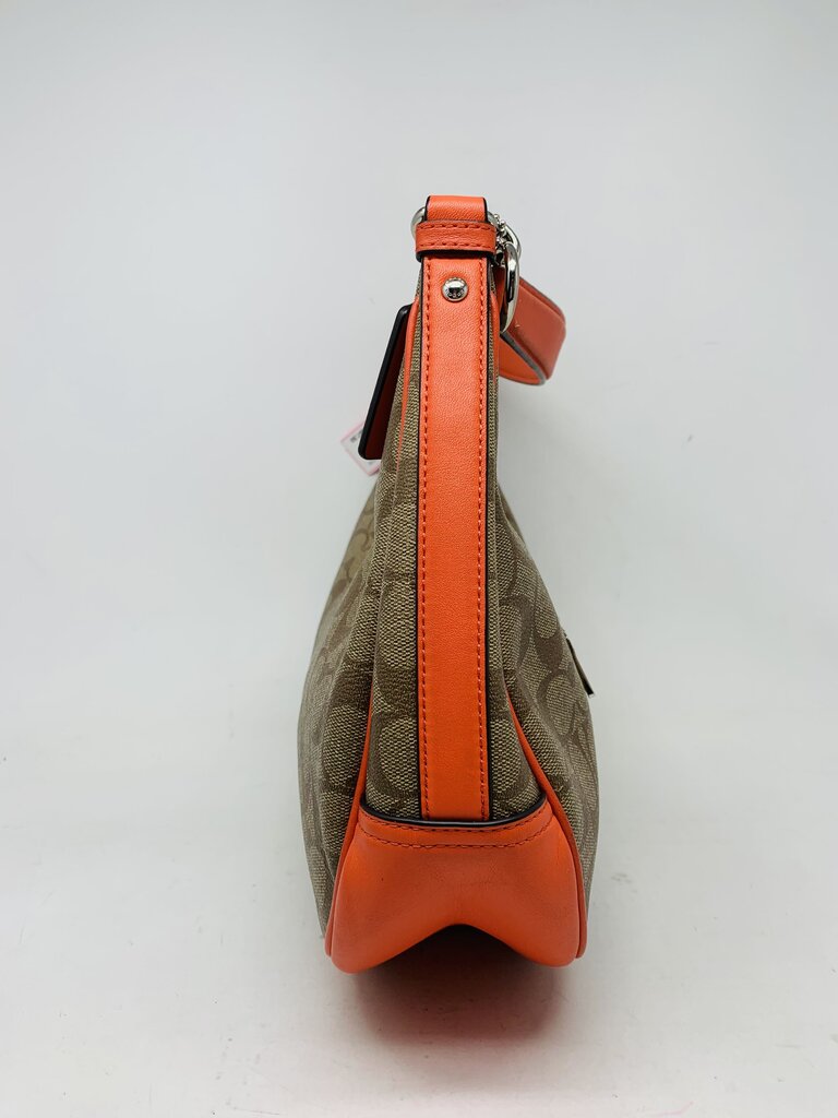 Coach Handbag Brown Signature