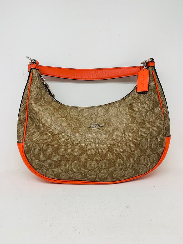 Coach Handbag Brown Signature