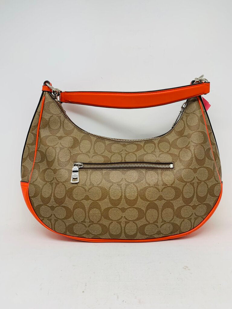 Coach Handbag Brown Signature