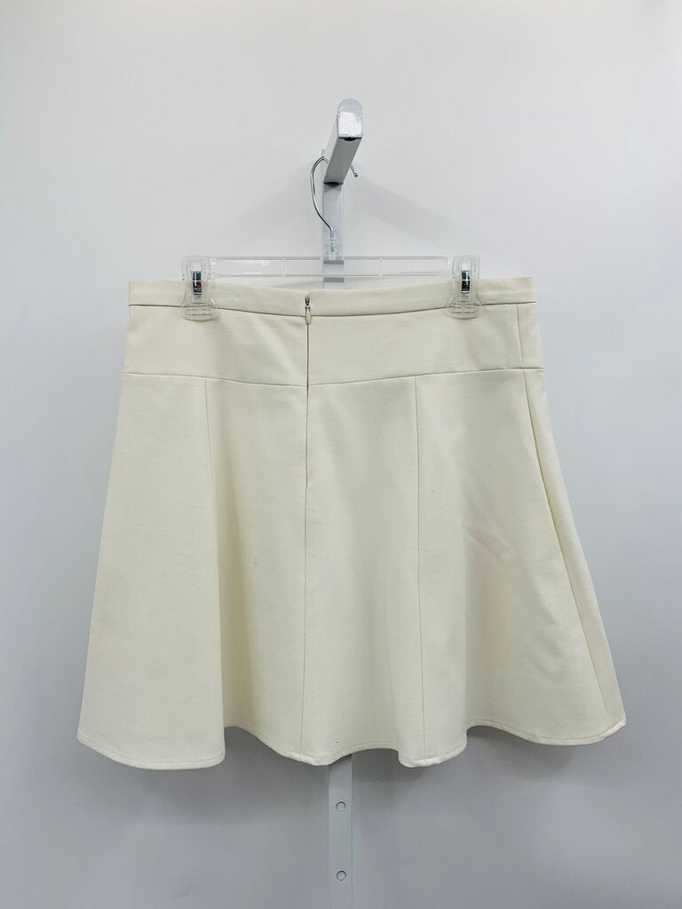Tibi Skirt Mini Ivory XL