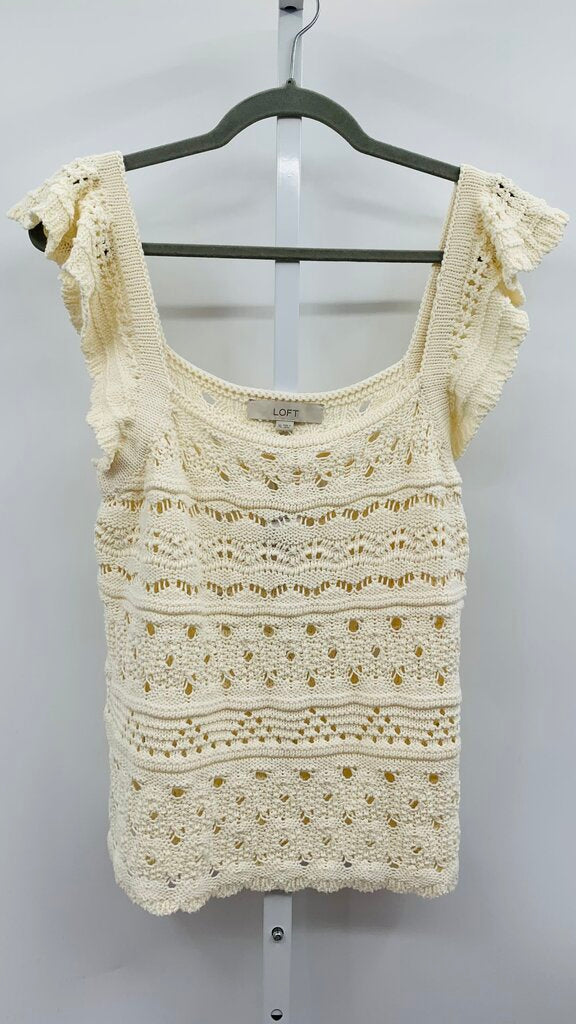 Loft Sweater Vest Ivory XL