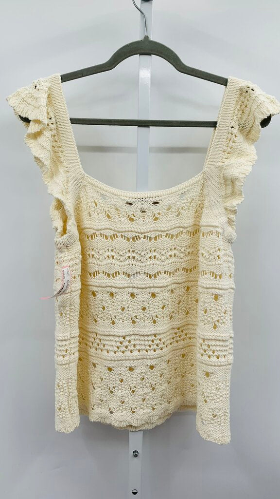 Loft Sweater Vest Ivory XL