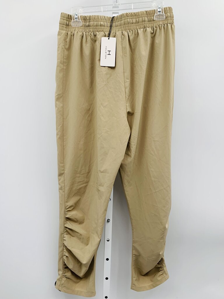 H Halston Pants Straight Khaki L