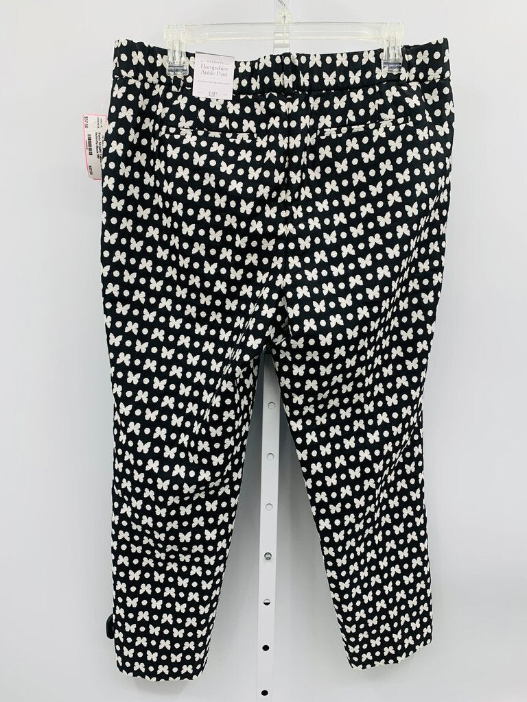 Talbots Pants Straight Black 12P