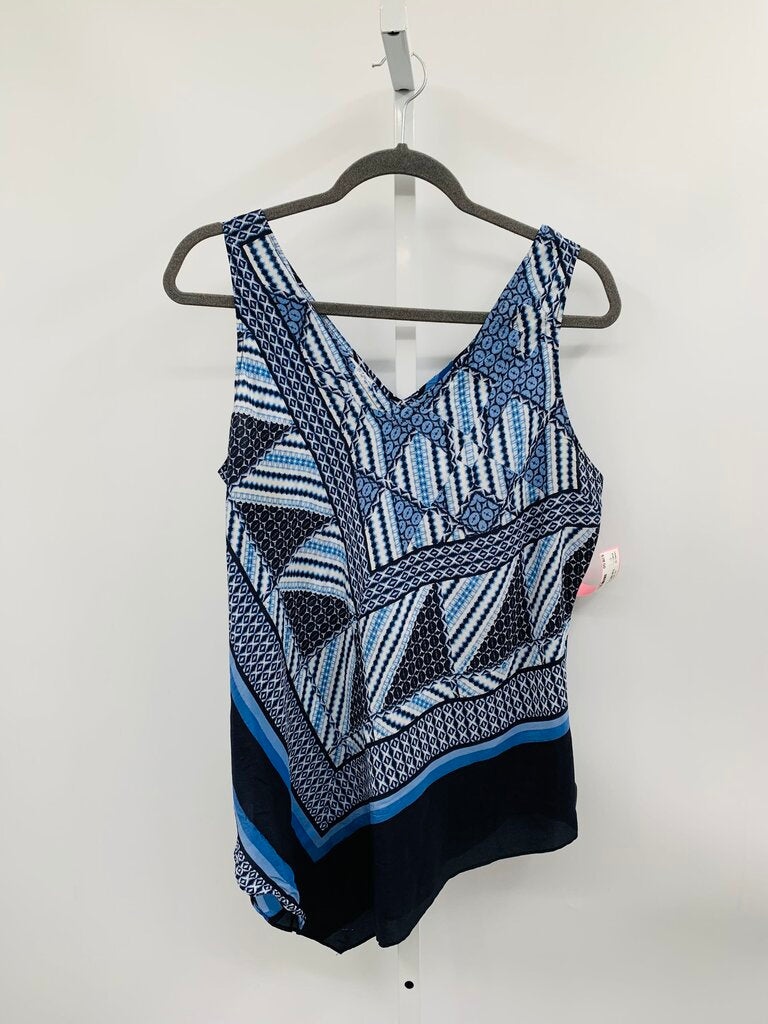 Nic + Zoe Top Blue XL