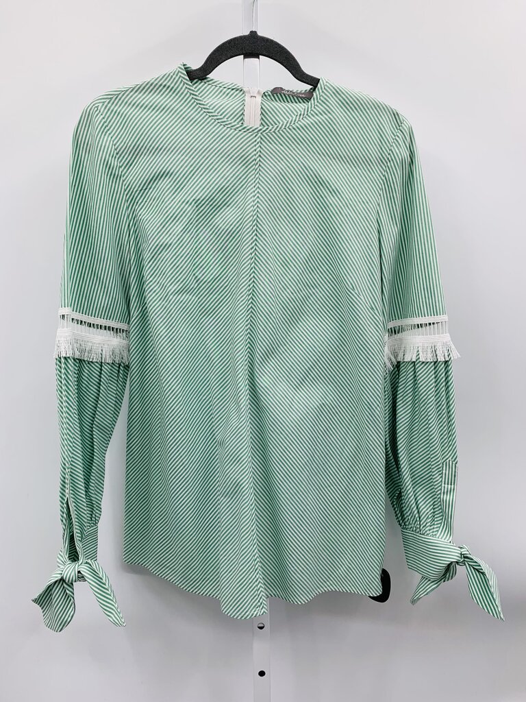 Lela Rose Top Green 8