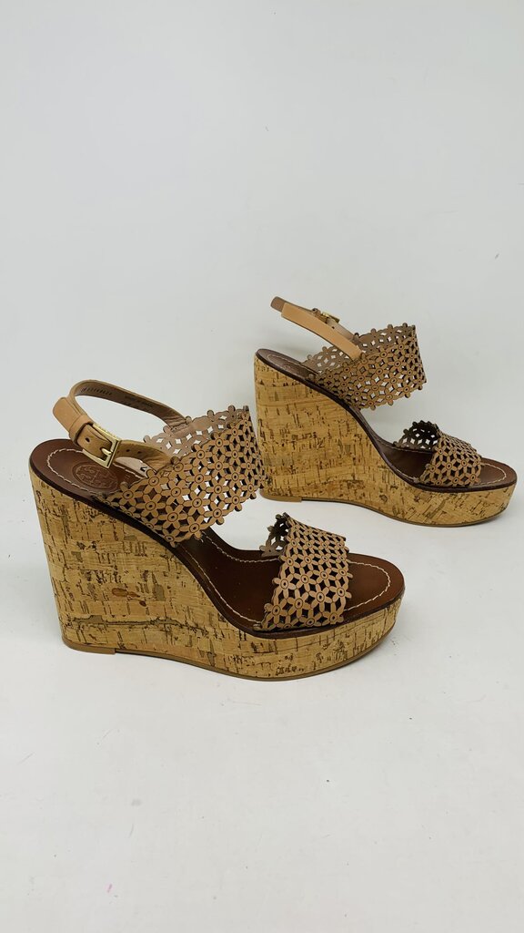 Tory Burch Wedge Tan 7.5